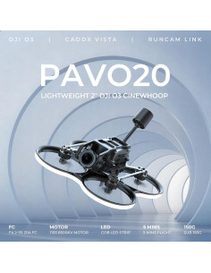 Dron Pavo20 sin escobillas BETAFPV con soporte HD y motor 1103 2