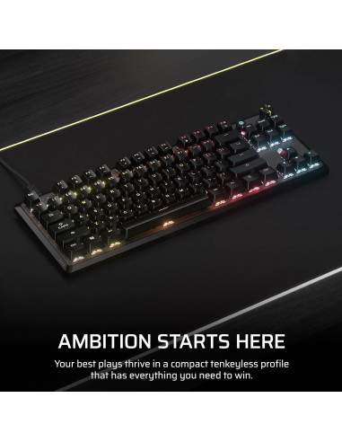 Teclado Mecánico Corsair K70 CORE TKL RGB con Cable