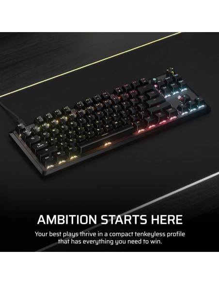 Teclado Mecánico Corsair K70 CORE TKL RGB con Cable