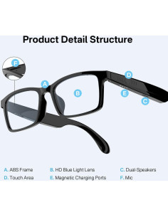 Gafas Inteligentes GenXenon G10-Z con Audio y Filtro Azul 2