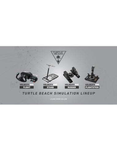 Pedales de Timón Turtle Beach VelocityOne - Eje Suave y Ajustable