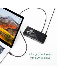 Dock USB-C Plugable UD-CA1A HDMI 4K 60W para iPhone y más 2