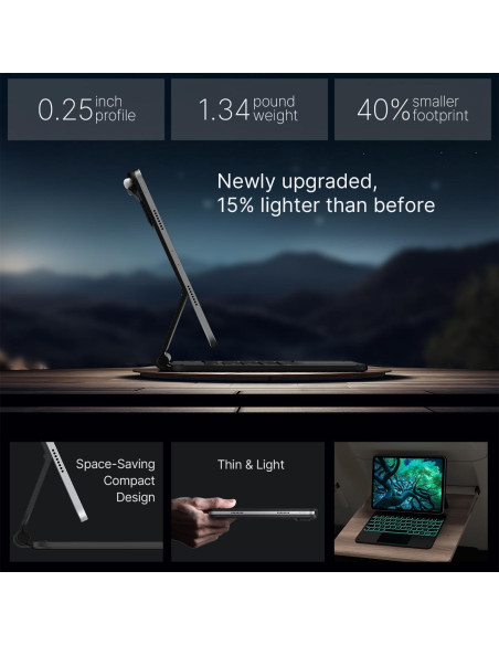 Funda Teclado Typecase Edge para iPad Air/Pro 11" Negro