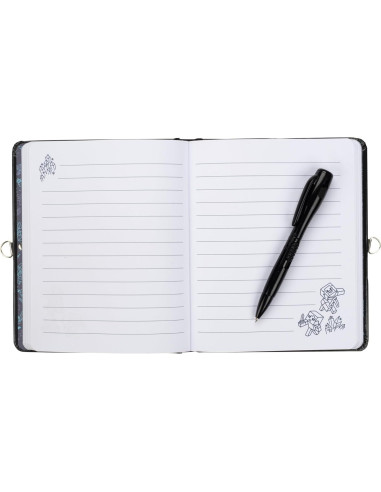 Diario Minecraft con Cerradura y Llave - 192 Páginas con Bolígrafos UV