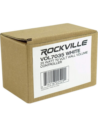 Control de Volumen de Pared Rockville VOL7035 35W Blanco