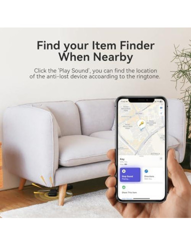 Rastreador Bluetooth Inteligente Apple Find My 4 Pack Negro