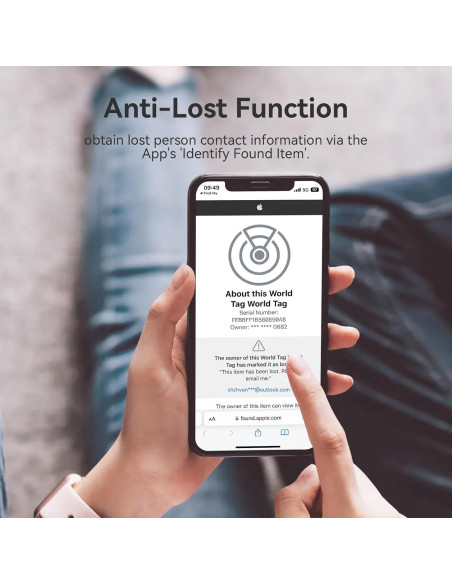 Rastreador Bluetooth Inteligente Apple Find My 4 Pack Negro