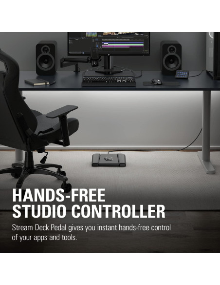 Controlador de Estudio Sin Manos Elgato Stream Deck Pedal