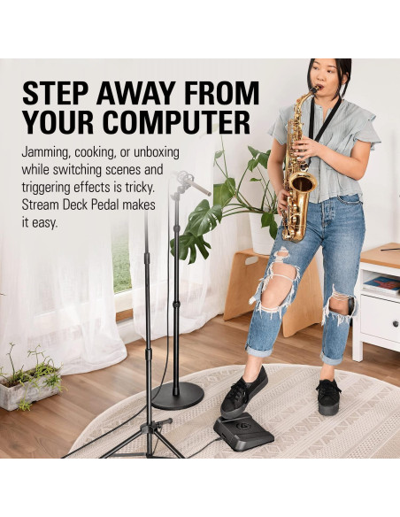 Controlador de Estudio Sin Manos Elgato Stream Deck Pedal