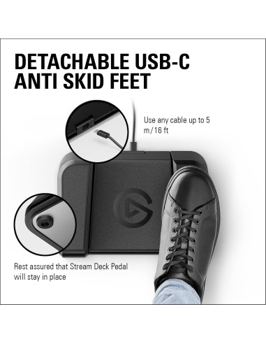 Controlador de Estudio Sin Manos Elgato Stream Deck Pedal