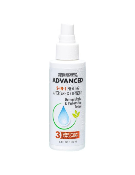 Spray Limpieza Piercings Studex Advanced 2-en-1 100 ml