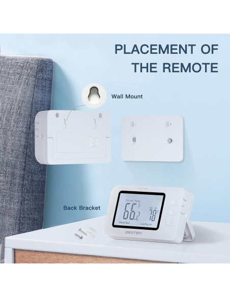 Termostato Inalámbrico SENSTREE WTC100p-zj para Casa 240V
