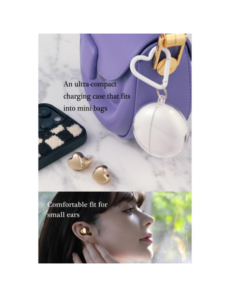 Auriculares Inalámbricos AVIOT TE-I3 Corazón Oro Bluetooth 5.3