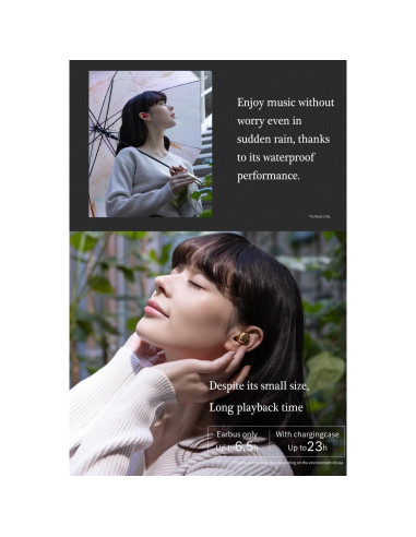 Auriculares Inalámbricos AVIOT TE-I3 Corazón Oro Bluetooth 5.3