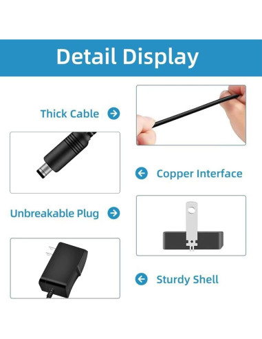 Cable de alimentación 15W YANZHI para Alexa Echo Dot