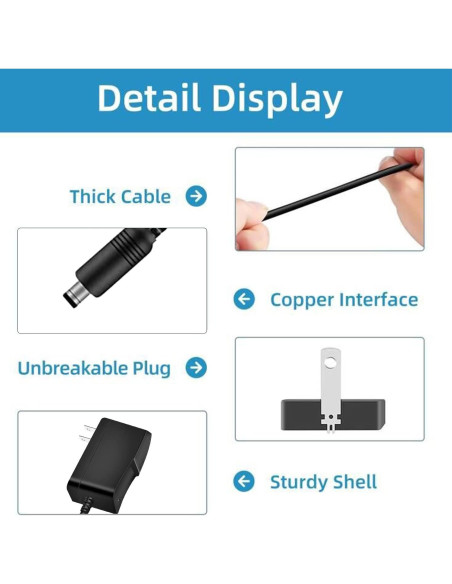 Cable de alimentación 15W YANZHI para Alexa Echo Dot
