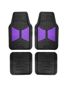 Alfombrillas de Caucho FH Group Moradas Ajuste Universal