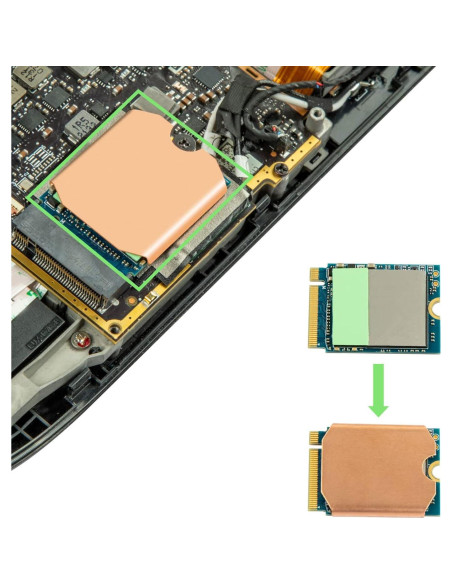 Disipador de Calor Zunate para SSD Steam Deck y ROG ALL