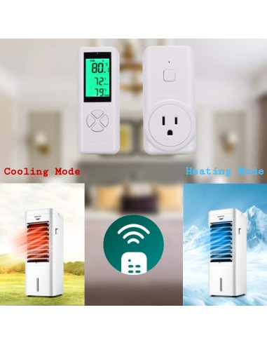 Termostato Inalámbrico DIGITEN WTC100 con Control Remoto