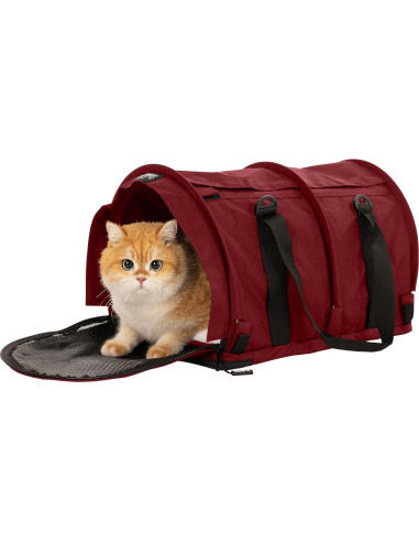 Transportadora SturdiBag Pro 2.0 para Mascotas Grande Burdeos