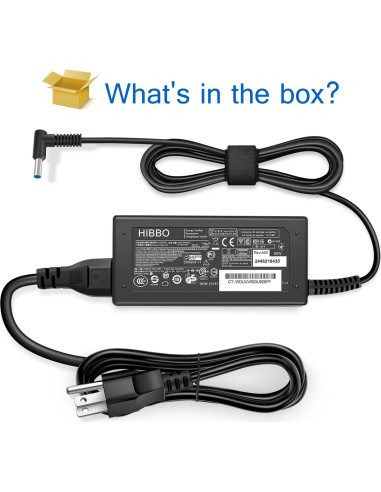 Cargador HP 65W/45W HIBBO Adaptador de Corriente Azul