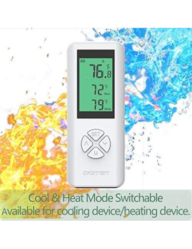 Termostato Inalámbrico DIGITEN WTC100 con Control Remoto