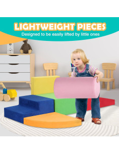 Juego de 6 Bloques de Escalada de Espuma JungleDove 64x41cm 2