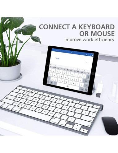 Adaptador USB a Lightning Seulliya OTG 3.0 para iPhone/iPad