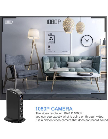 Cámara Oculta USB Musoumars 1080P con Detección de Movimiento