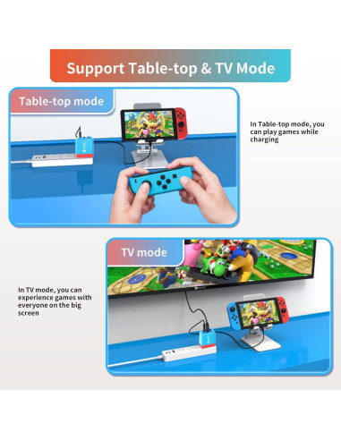 Estación de Acoplamiento Portátil Techigher 65W HDMI 4K USB-C