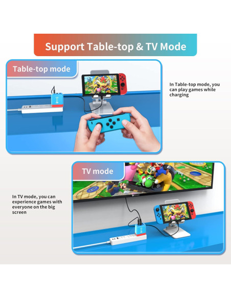 Estación de Acoplamiento Portátil Techigher 65W HDMI 4K USB-C