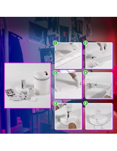 Lámpara de Pie LED Skylar 109 cm RGB con Control Remoto 2