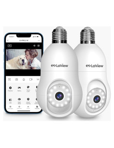 Cámara de Seguridad LaView 4MP Inalámbrica 2 Paquete