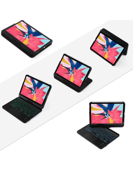 Funda teclado LENRICH iPad Mini 6/7 8.3" retroiluminada