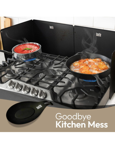 Guardia contra Salpicaduras Baetle Grande 4 Lados Acero Inox