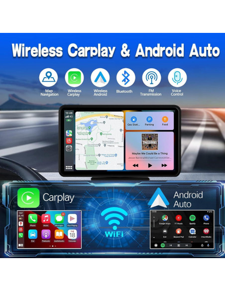 Estéreo de Coche BuonaIdea 7" Bluetooth CarPlay Android Auto