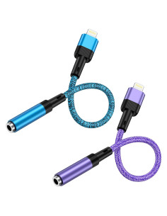 Adaptador de Auriculares Lightning a 3.5mm - 2 Pack MFi