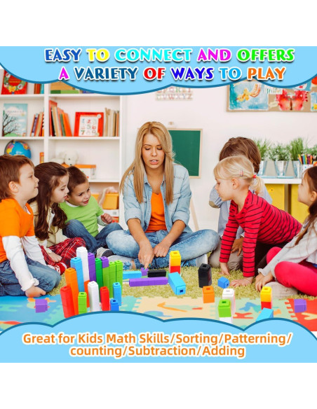 1000 Cubos Enlazables de Matemáticas STEM para Niños - Yiwu
