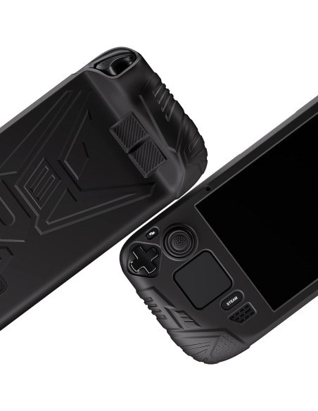 Funda PlayVital Armor para Steam Deck - Silicona Negra