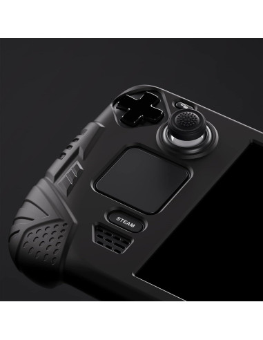 Funda PlayVital Armor para Steam Deck - Silicona Negra