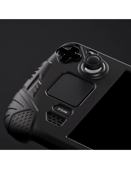 Funda PlayVital Armor para Steam Deck - Silicona Negra