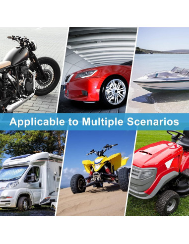 Cargador Solar Hoysicy 10W 12V con Clip y Adaptador