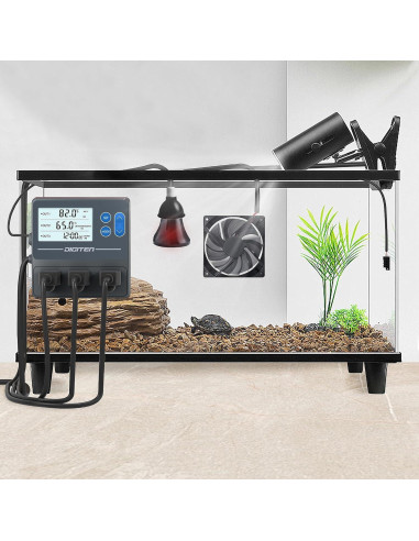 Controlador de Temperatura y Humedad DIGITEN THT103 3 Enchufes