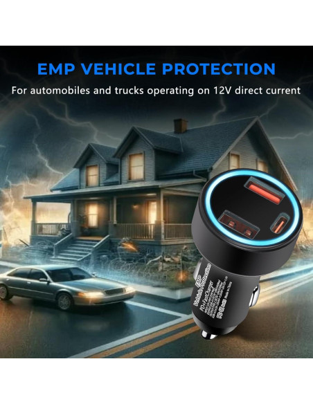 Protección EMP Haoguo CC-Y16 12V con Puertos USB