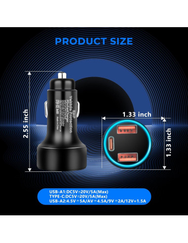 Protección EMP Haoguo CC-Y16 12V con Puertos USB