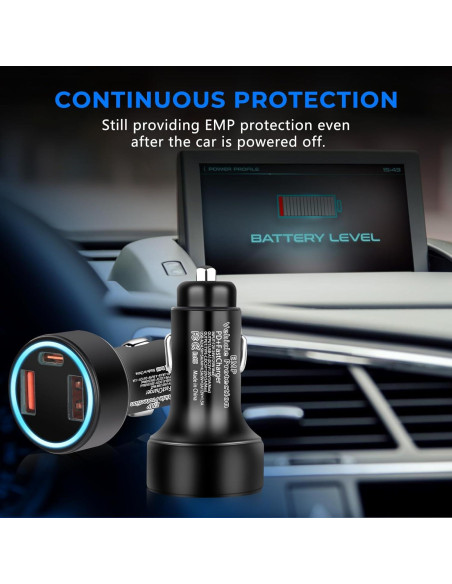 Protección EMP Haoguo CC-Y16 12V con Puertos USB