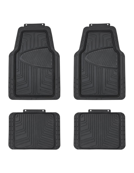 Alfombrillas de Goma Premium Amazon Basics Juego de 4 Piezas