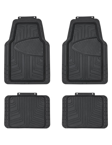 Alfombrillas de Goma Premium Amazon Basics Juego de 4 Piezas