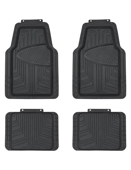 Alfombrillas de Goma Premium Amazon Basics Juego de 4 Piezas