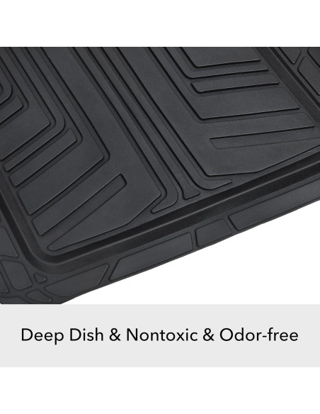 Alfombrillas de Goma Premium Amazon Basics Juego de 4 Piezas